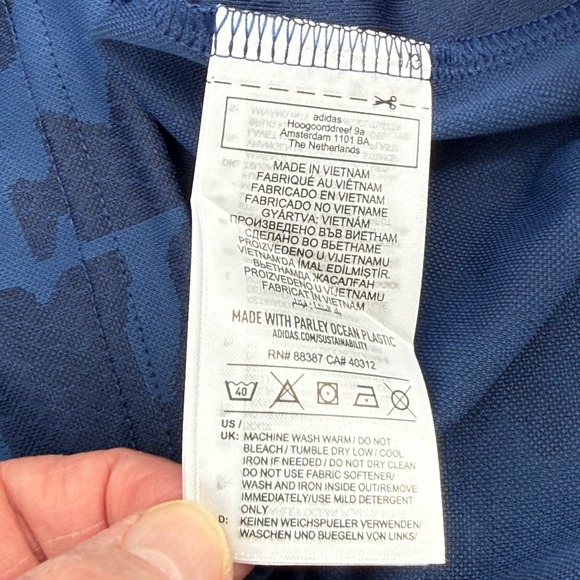 Adidas Primeblue‎ Condivo21 Womens XL Football Soccer Jersey Team Navy Blue NEW - Picture 5 of 10